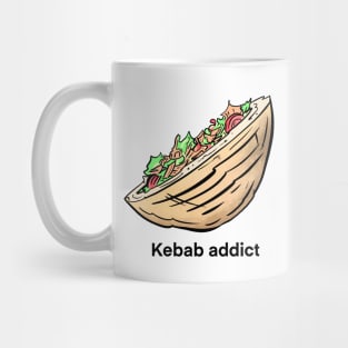 Kebab addict, gift for kebab chef and lover Mug